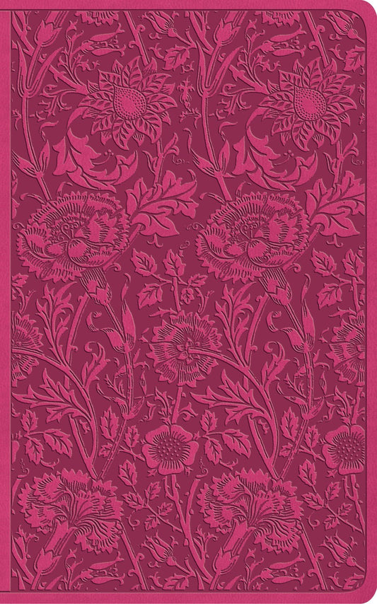 ESV Vest Pocket New Testament with Psalms and Proverbs (RL)*-Berry  Floral Design TruTone