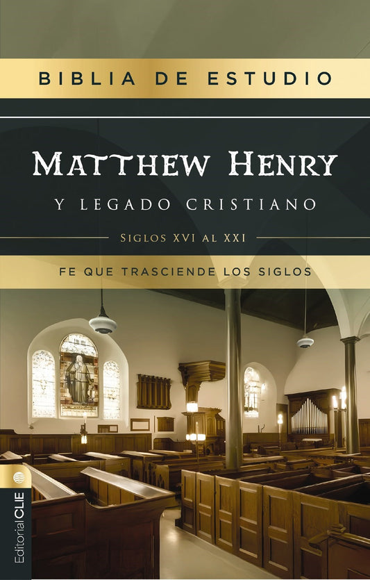 RVR Biblia de estudio Matthew Henry y legado cristiano (Matthew Henry & Christian Study Bible  Comfort Print)-Hardcover