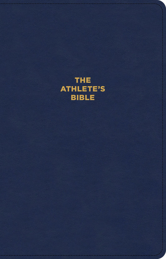 CSB Athlete's Bible (Revised & Updated  Optimal Type)-Navy LeatherTouch