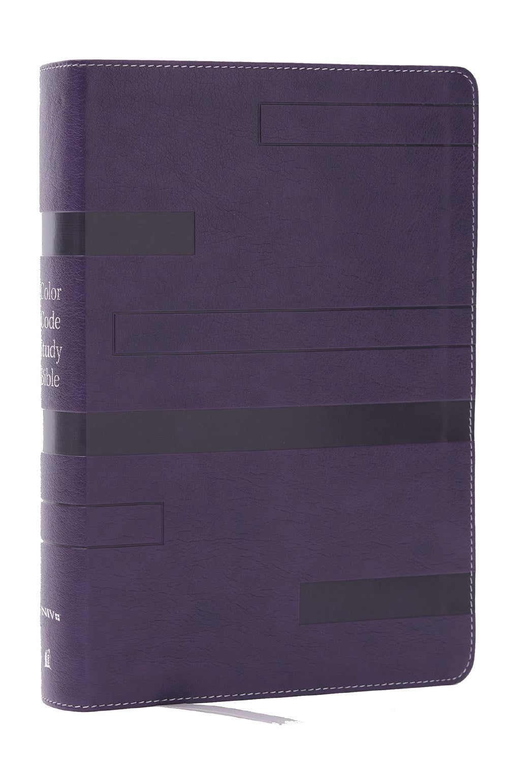 NIV Color Code Study Bible (Comfort Print)-Purple Leathersoft