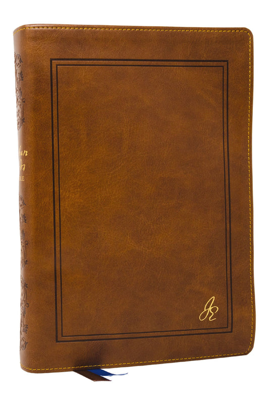 NKJV The Jonathan Edwards Study Bible (Comfort Print)-Brown Leathersoft