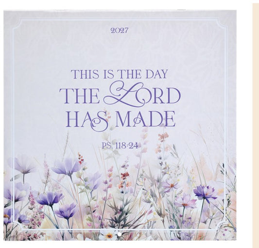 2027 Large Wall Calendar-This is the Day The Lord Has Made