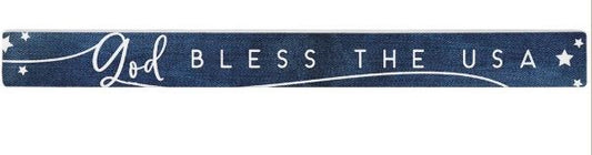 Talking Stick- God Bless USA Denim (16" x 1.5")