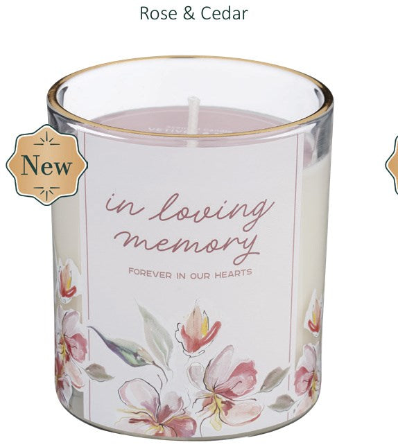 Glass Candle In Loving Memory