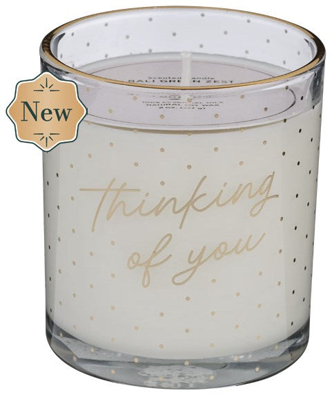 Glass Candle Thinking Of You