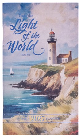 2027 Small Daily Planner Light Of The World John 8:12