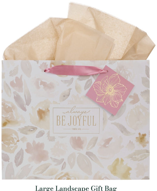 Gift Bag LG Landscape Be Joyful 1 Thess. 5:16