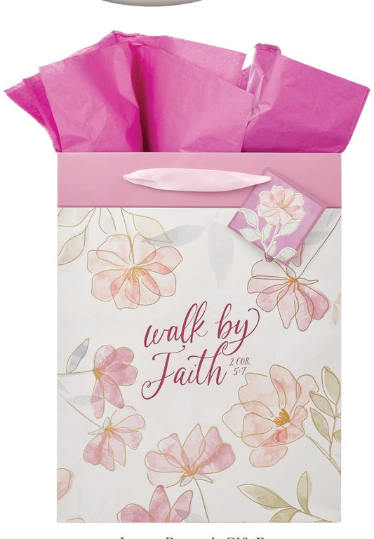 Gift Bag LG Portrait Walk By Faith 2 Cor. 5:7