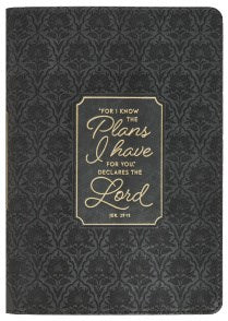 Journal Classic Black For I Know The Plans Jer. 29:11