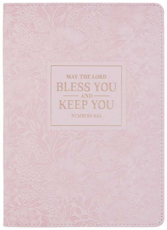 Journal Classic Pink Bless You And Keep You Num. 6:24