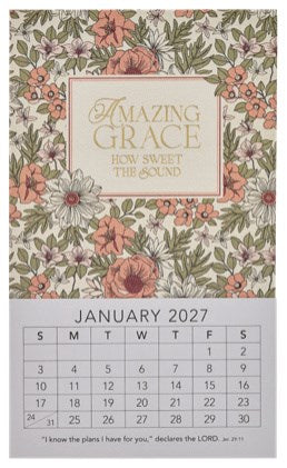 2027 Mini Magnetic Calendar Amazing Grace