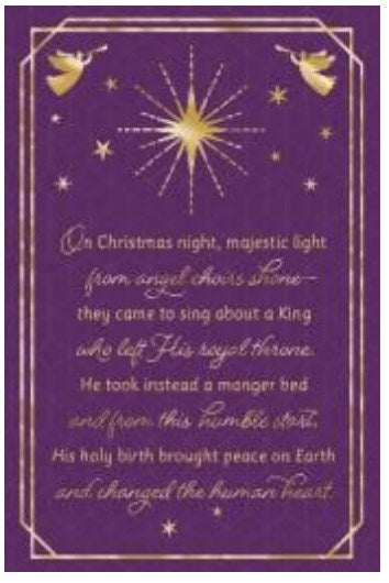 Boxed Card-Christmas-Christmas Night (Box Of 16)