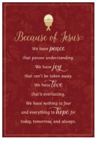 Boxed Card-Christmas-Because Of Jesus (Box Of 16)