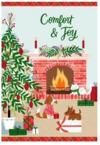 Boxed Card-Christmas-Comfort & Joy Scene (Box Of 16)