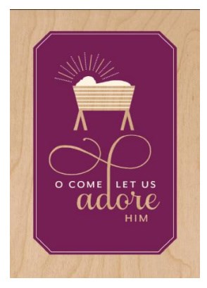 Boxed Card-Christmas-Adore Him (Box Of 16)