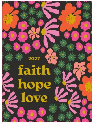 2027 Never Stop Bloming Floral-18 Month Agenda Planner