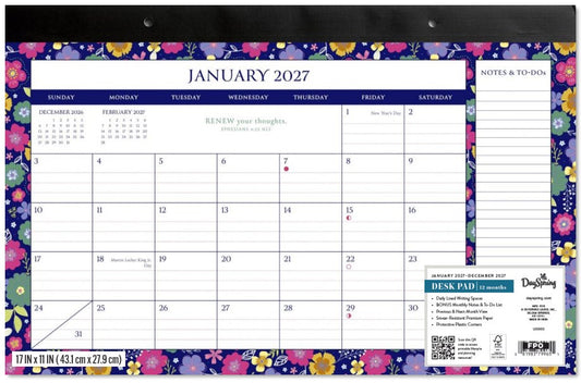 2027 Desk Pad-Floral