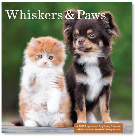 2027 Wall Calendar-Whiskers & Paws