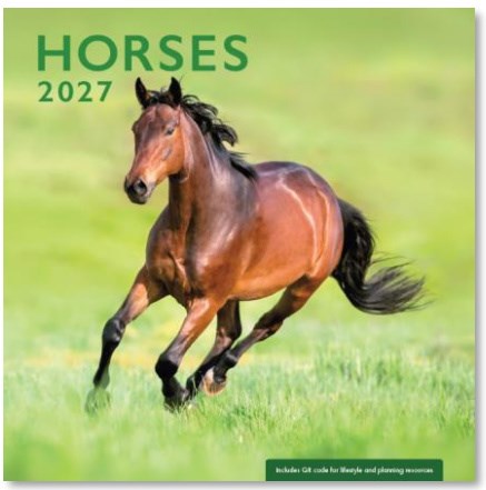 2027 Wall Calendar-Horses 1