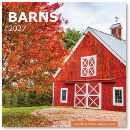 2027 Wall Calendar-Barns