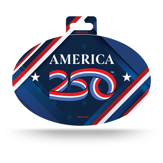 Decal-America 250th Birthday-Oval (3.5" x 5")