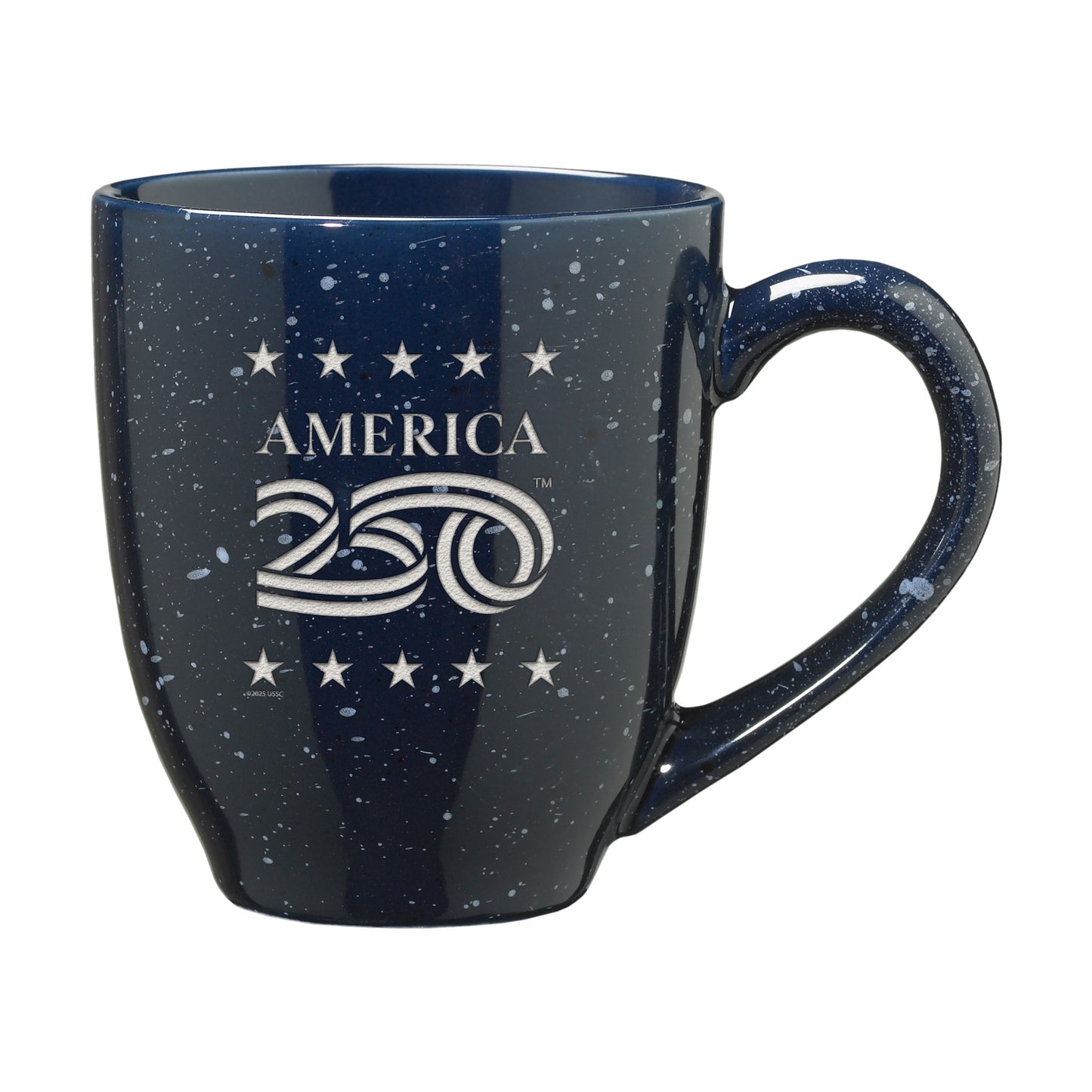 Mug-America 250th Birthday-Blue Speckle (16 oz)