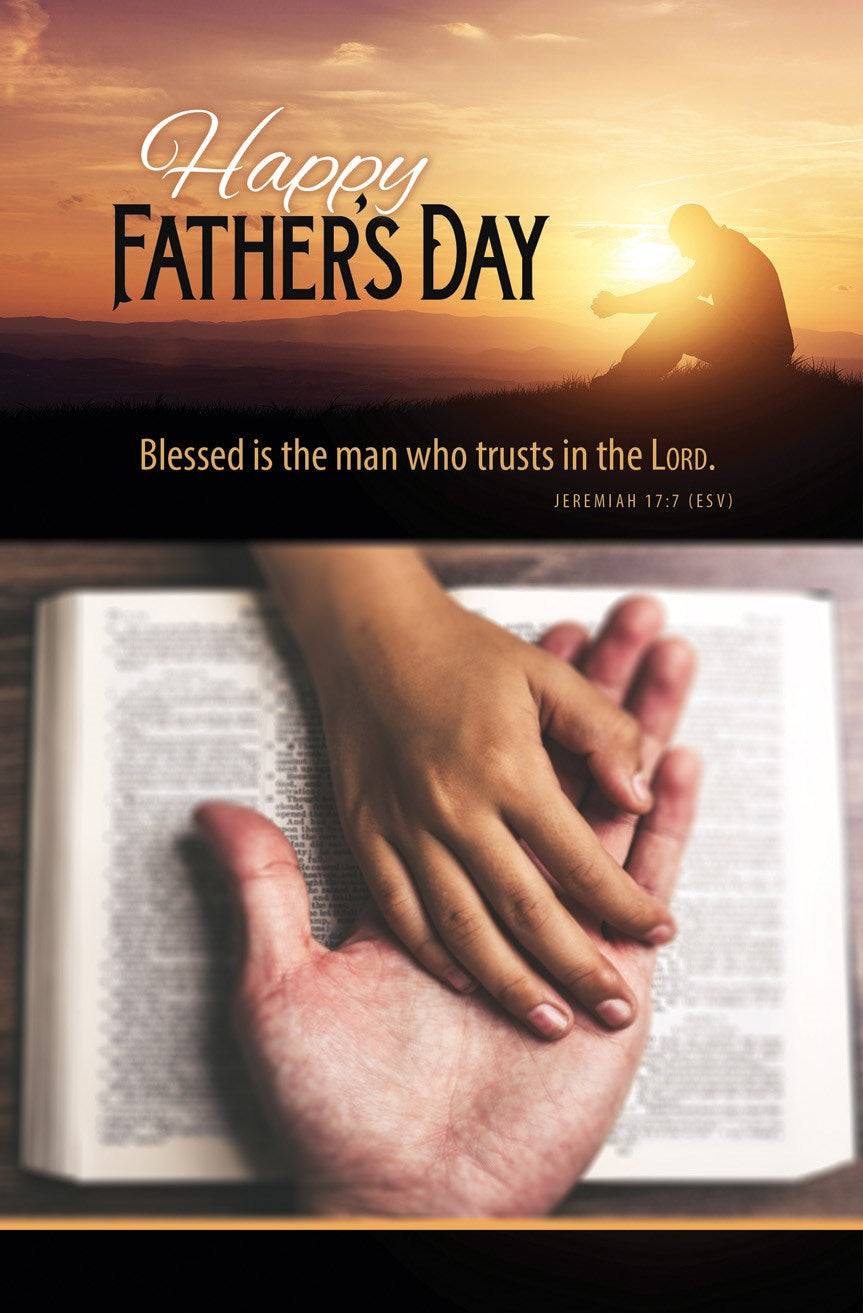 Bulletin-Father's Day-Happy Father's Day Jer 17:7 KJV (Pack of 100)