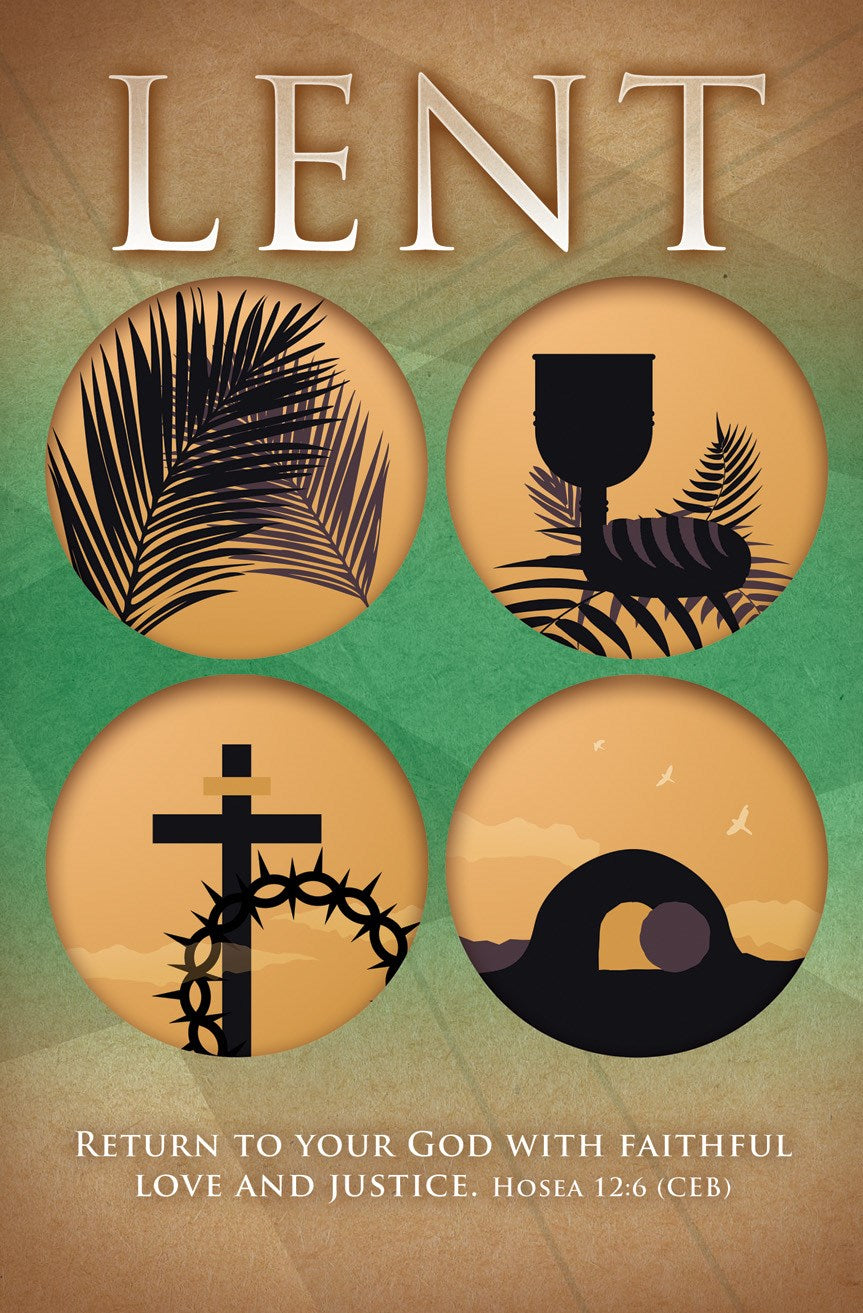 Bulletin-Lent-Return to your God Hosea 12:6 CEB  (Pack of 100)