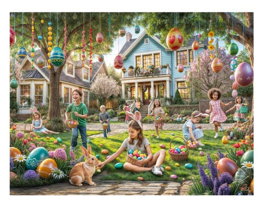Jigsaw Puzzle-Easter Egg Hunt (550 Pieces)