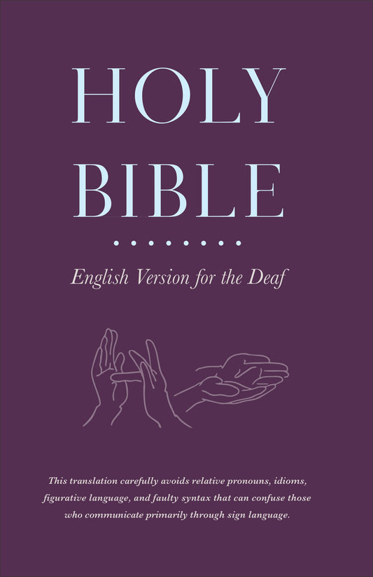 Holy Bible English Version For The Deaf-Softcover