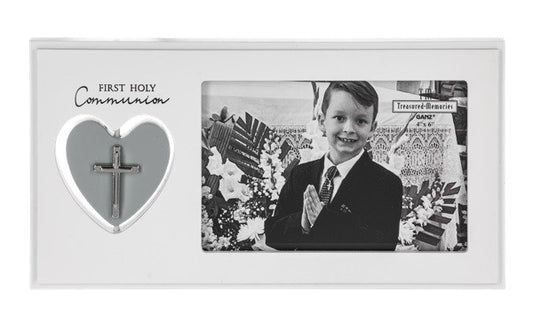 Frame-First Communion-Spinning Heart (Holds 4x6 photo)