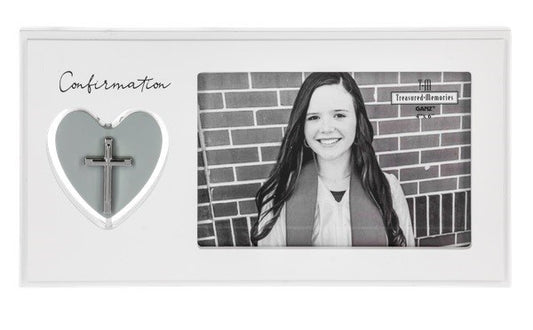 Frame-Confirmation-Spinning Heart (Holds 4x6 photo)