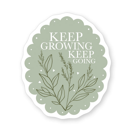 Sticker-Keep Growing Green (2.5"" x 3.5"")
