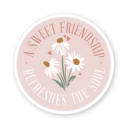 Sticker-Sweet Friendship Daisies (2.5"" x 3.5"")