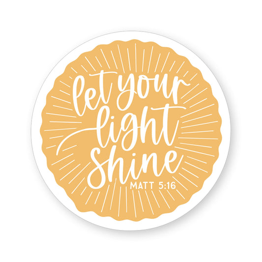 Sticker-Let Your Light Shine (2.5"" x 3.5"")
