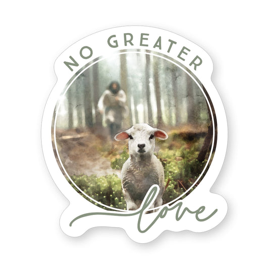 Sticker-Greater Love Lamb (2.5"" x 3.5"")