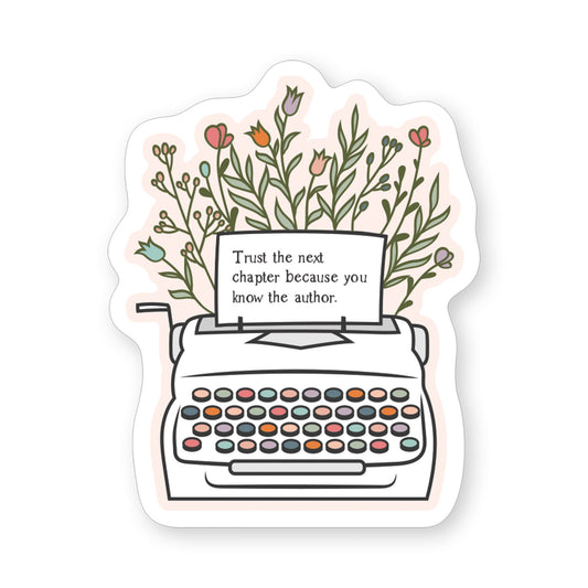 Sticker-Trust Chapter Typewriter (2.5"" x 3.5"")