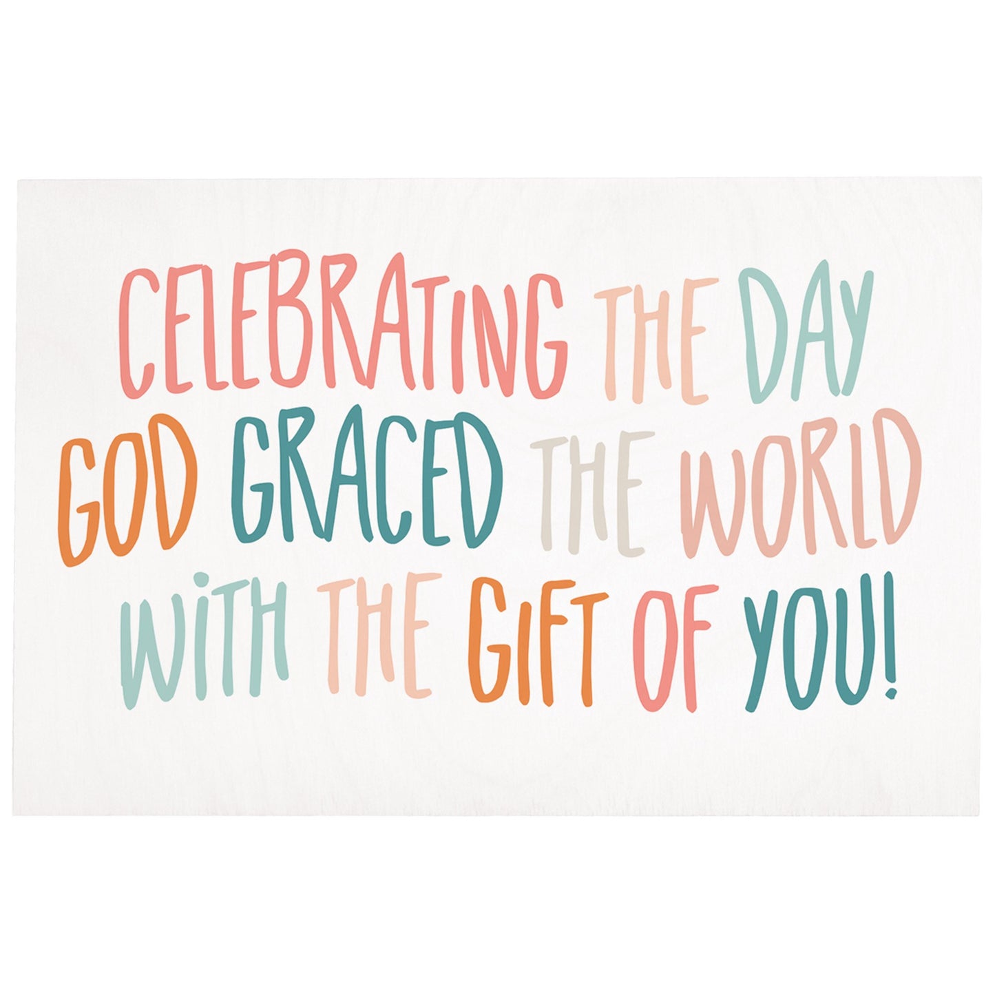 Wooden Postcard-Celebrating The Day (4"" x 6"")