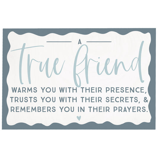 Wooden Postcard-True Friend Warms (4"" x 6"")
