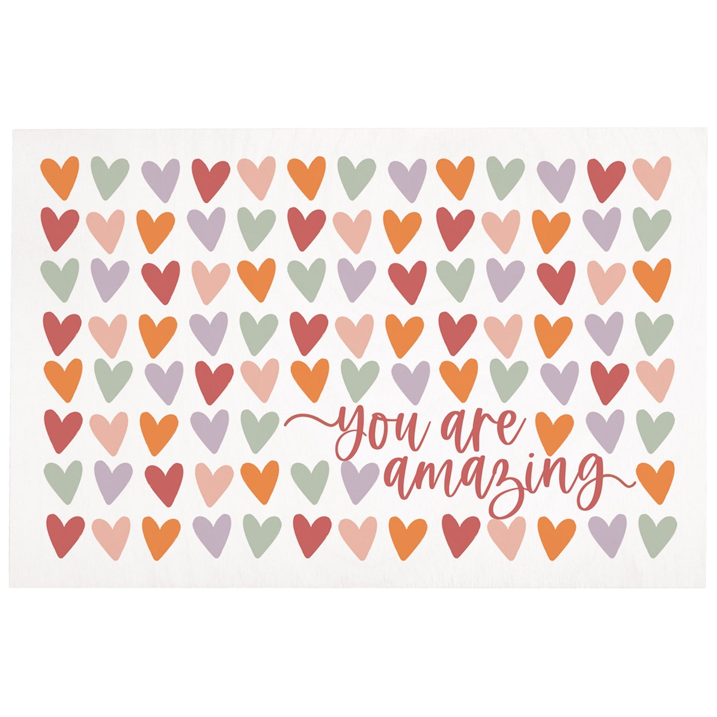Wooden Postcard-You Are Amazing Hearts (4"" x 6"")