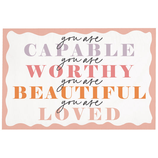 Wooden Postcard-You Are Capable Worthy (4"" x 6"")