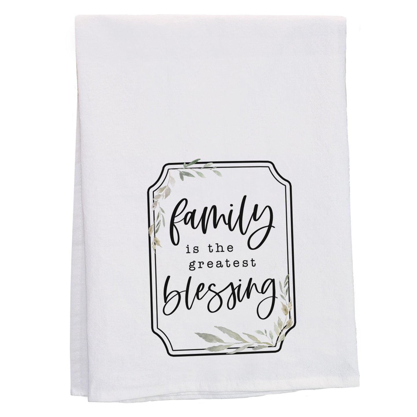 Tea Towel-Family Greatest Blessing (29"" x 29"")