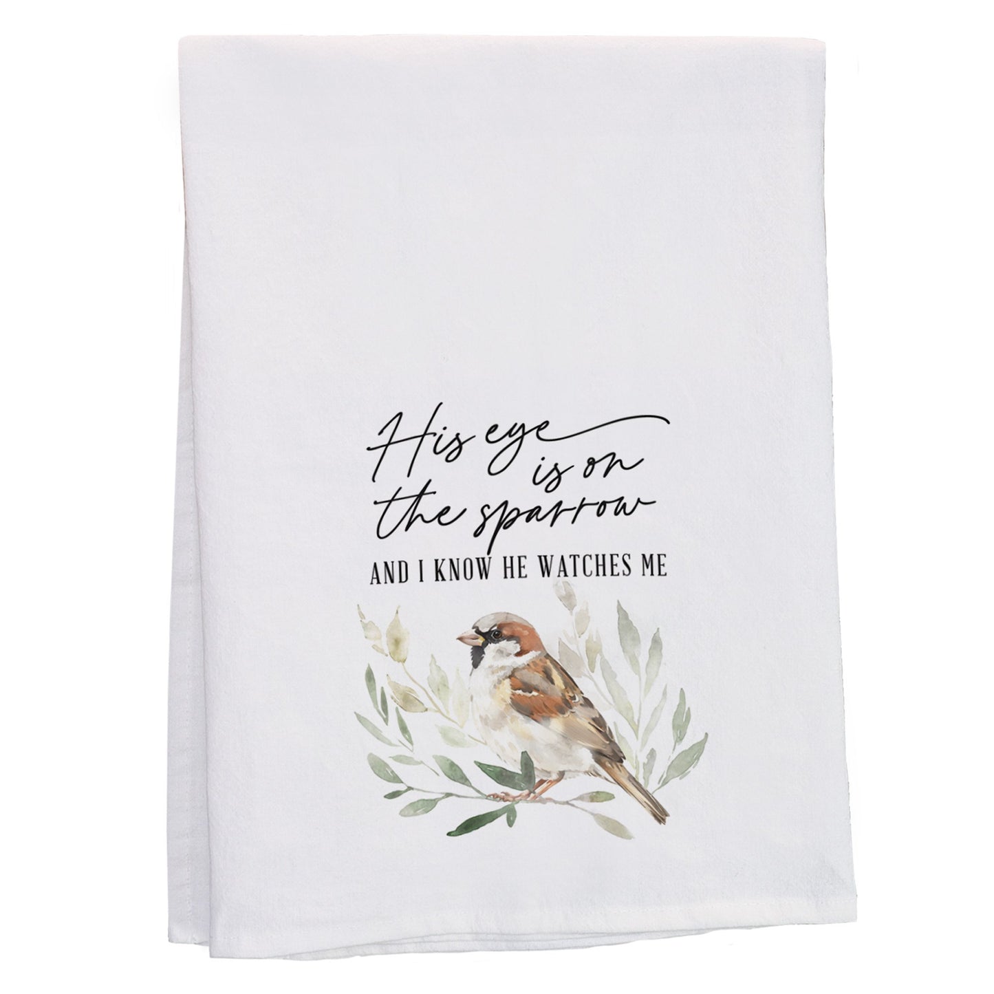 Tea Towel-Eye On The Sparrow (29"" x 29"")