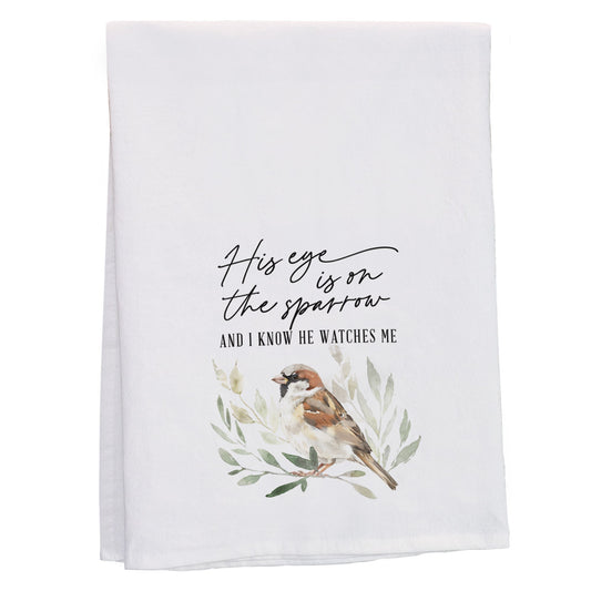 Tea Towel-Eye On The Sparrow (29"" x 29"")