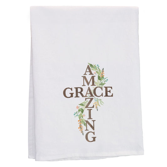 Tea Towel-Amazing Grace Cross (29"" x 29"")