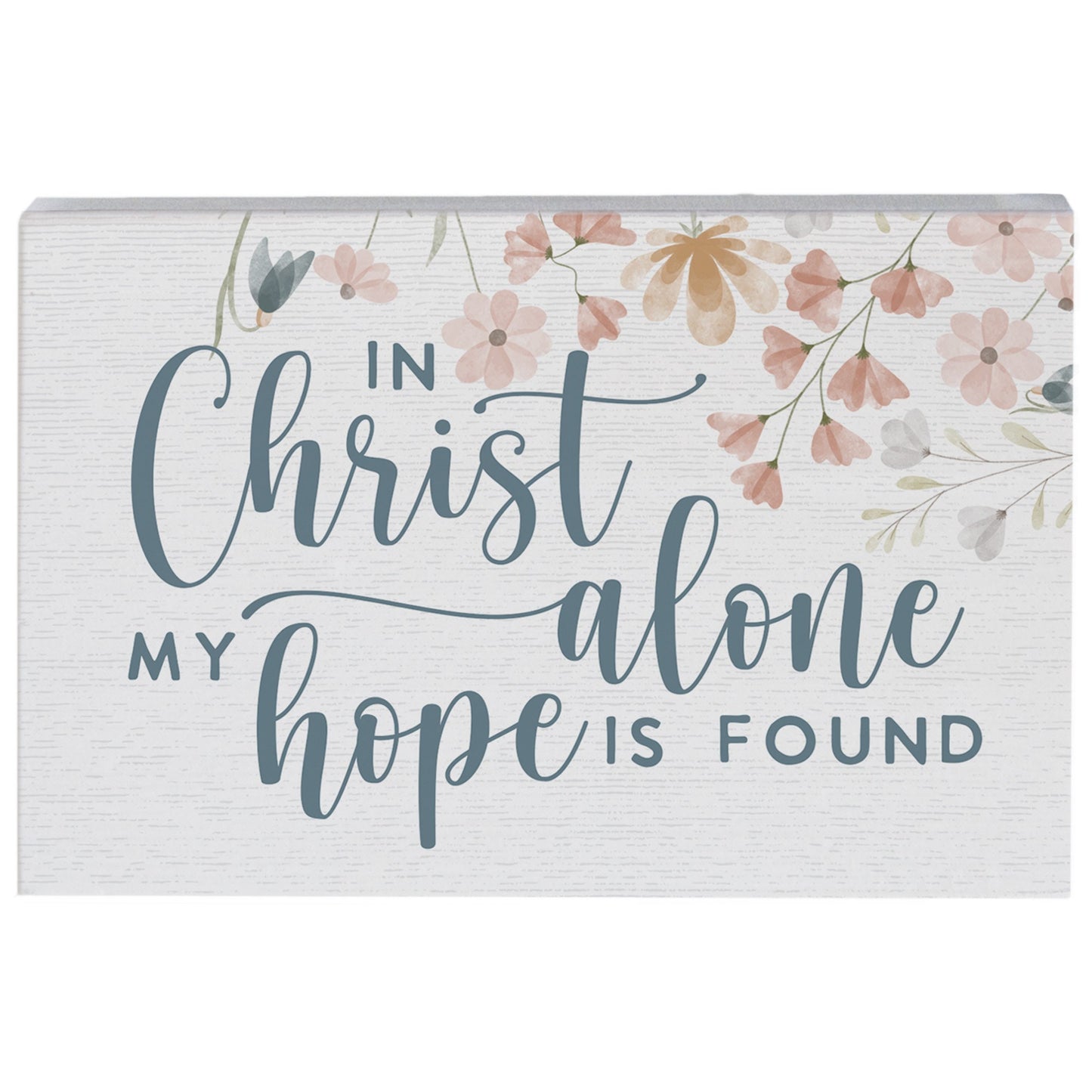 Small Talk Rectangle-Christ Alone Flowers (3.5"" x 5.25"")