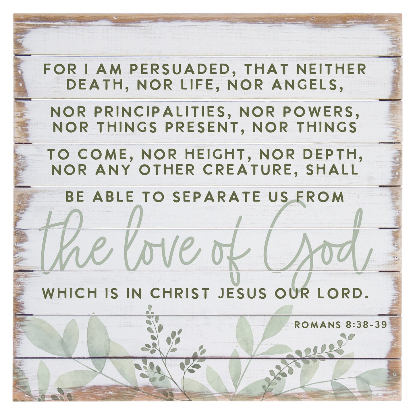 Perfect Pallet-Love Of God Leaves (14"" x 14"")