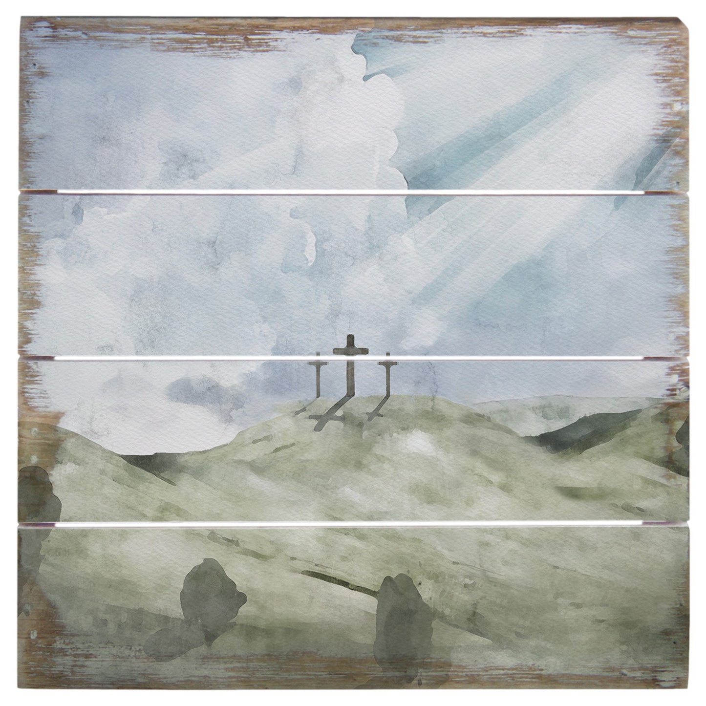 Perfect Pallet Petite-Crosses Landscape Art (6"" x 6"")
