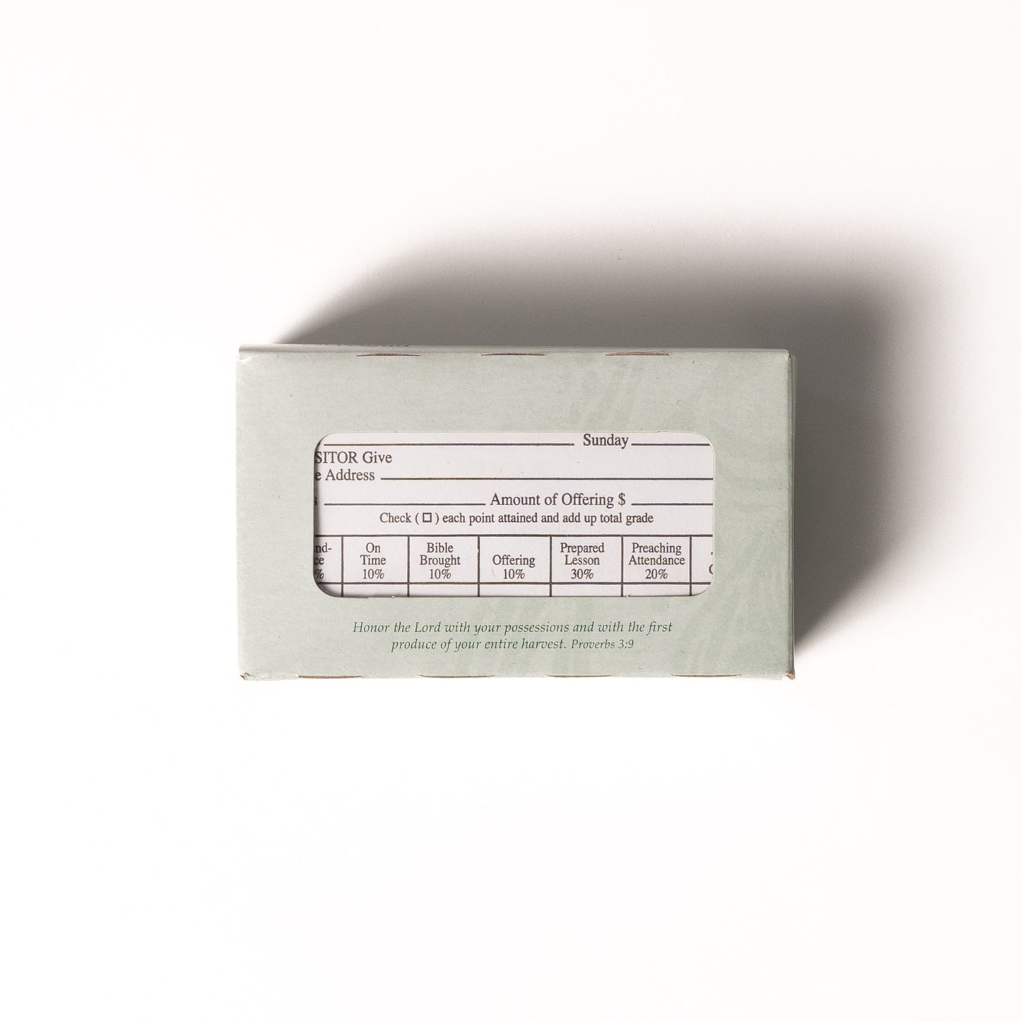 Form-Sunday School Individual Report Envelope (Form 15) (Pack Of 100)