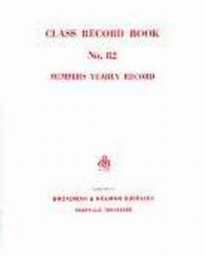 Form-Sunday School Class Record Book No. 82